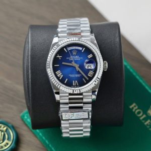 Vista alternativa de Super Clone Rolex Day-Date Blue Ombré Dial 128239-0063 36 mm