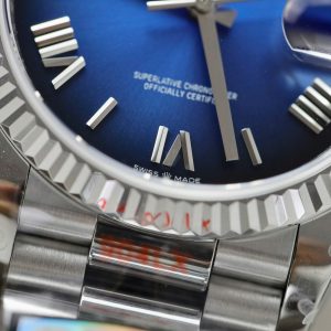 Super Clone Rolex Day-Date Blue Ombré Dial 128239-0063 36 mm – Image 7