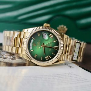 Super Clone Rolex Day-Date Green Ombré Dial 128238-0118 36 mm - Image 3