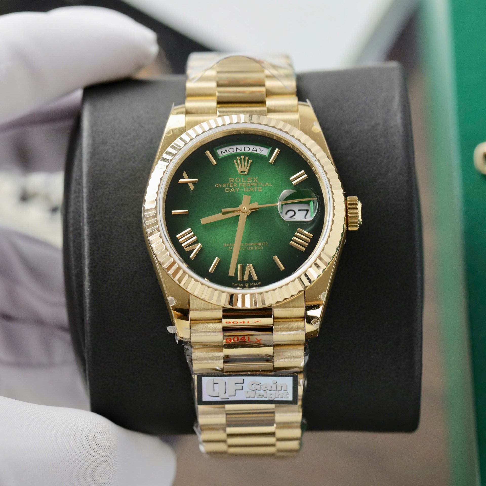 Super Clone Rolex Day-Date Green Ombré Dial 128238-0118 36 mm - Image 2