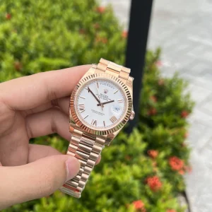 Super Clone Rolex Day-Date White Dial 128235-0070 36 mm - Imagen 3