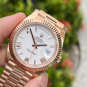 Super Clone Rolex Day-Date White Dial 128235-0070 36 mm - Imagen 6
