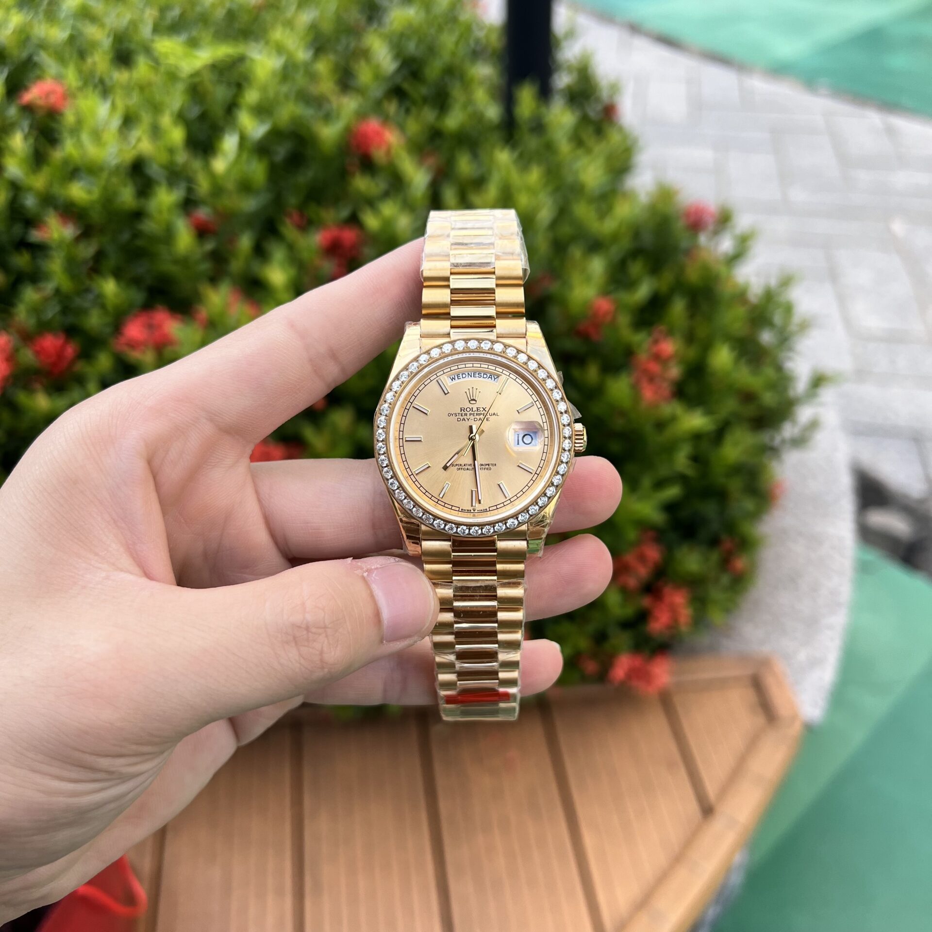 Super Clone Rolex Day-Date Champagne Dial 228348rbr-0008 40 mm - Image 3