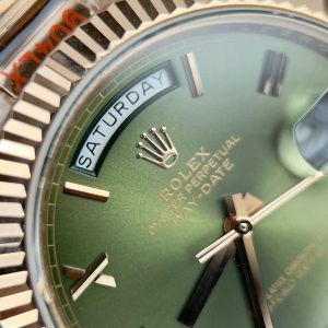 Super Clone Rolex Day-Date Olive Green Dial 228235-0025 40 mm - Image 5