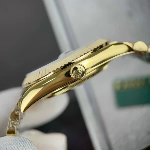 Super Clone Rolex Day-Date Bright Black Diamond Dial 228238-0004 40 mm – Image 7