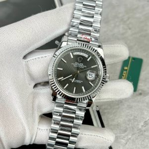 Super Clone Rolex Day-Date Grey Stick Tapestry Dial 228239-0002 40 mm - Image 3