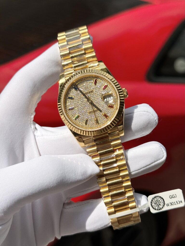Super Clone Rolex Day-Date Diamond-Paved Dial 128238-0051 36 mm - Image 2