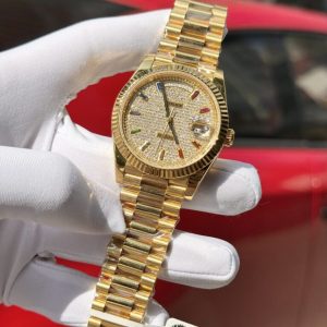 Super Clone Rolex Day-Date Diamond-Paved Dial 128238-0051 36 mm - Image 3