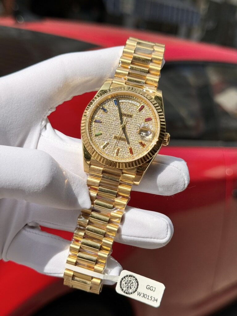 Super Clone Rolex Day-Date Diamond-Paved Dial 128238-0051 36 mm - Image 3