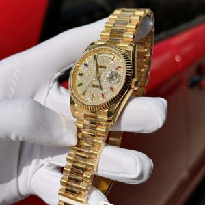 Super Clone Rolex Day-Date Diamond-Paved Dial 128238-0051 36 mm - Image 4