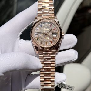 Super Clone Rolex Day-Date Diamond-Paved Dial 128235-0039 36 mm - Image 2