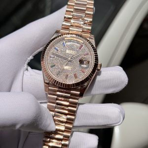 Super Clone Rolex Day-Date Diamond-Paved Dial 128235-0039 36 mm - Image 4