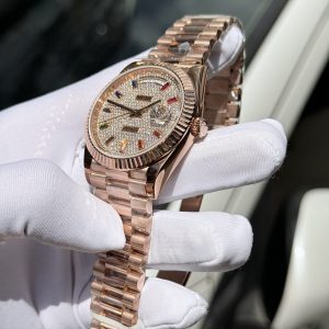 Super Clone Rolex Day-Date Diamond-Paved Dial 128235-0039 36 mm - Image 5