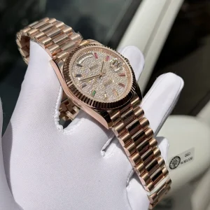 Super Clone Rolex Day-Date Diamond-Paved Dial 128235-0039 36 mm - Image 6
