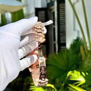Super Clone Rolex Day-Date Diamond-Paved Dial 128395tbr-0008 36 mm - Imagen 8