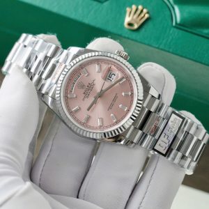 Super Clone Rolex Day-Date Pink Diamond Dial 128236-0024 36 mm - Image 3