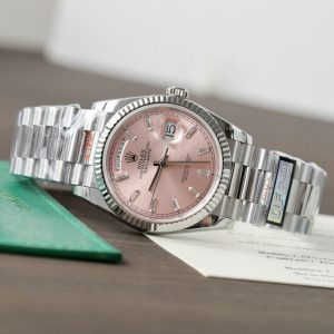 Super Clone Rolex Day-Date Pink Diamond Dial 128236-0024 36 mm - Image 4