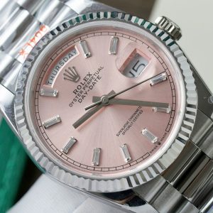 Super Clone Rolex Day-Date Pink Diamond Dial 128236-0024 36 mm - Image 5