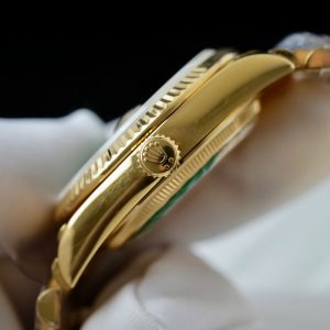 Super Clone Rolex Day-Date Bright Green Diamond Dial 128238-0130 36 mm - Imagen 7