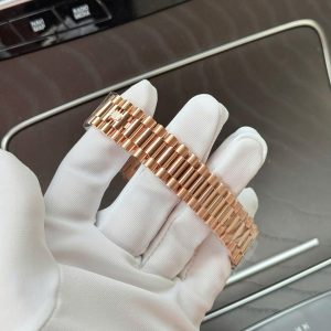 Super Clone Rolex Day-Date Chocolate Diamond Dial 228235-0003 40 mm – Image 8