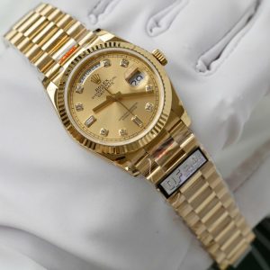 Super Clone Rolex Day-Date Champagne Diamond Dial 128238-0008 36 mm - Image 3