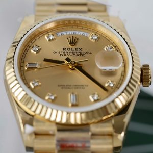 Super Clone Rolex Day-Date Champagne Diamond Dial 128238-0008 36 mm - Image 5
