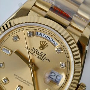 Super Clone Rolex Day-Date Champagne Diamond Dial 128238-0008 36 mm - Image 6
