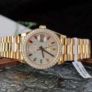 Super Clone Rolex Day-Date Diamond-Paved Dial 128348rbr-0030 36 mm - Image 3