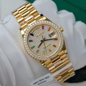 Super Clone Rolex Day-Date Diamond-Paved Dial 128348rbr-0030 36 mm - Image 4