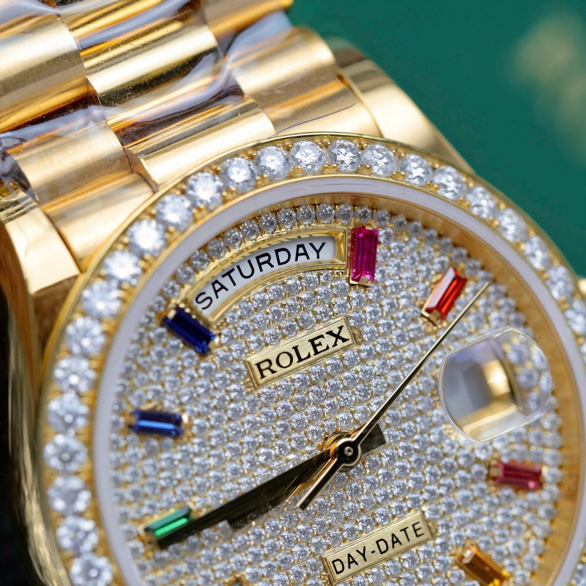 Super Clone Rolex Day-Date Diamond-Paved Dial 128348rbr-0030 36 mm - Image 6