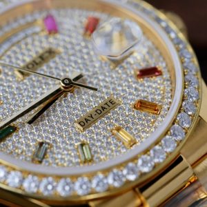 Super Clone Rolex Day-Date Diamond-Paved Dial 128348rbr-0030 36 mm - Image 7