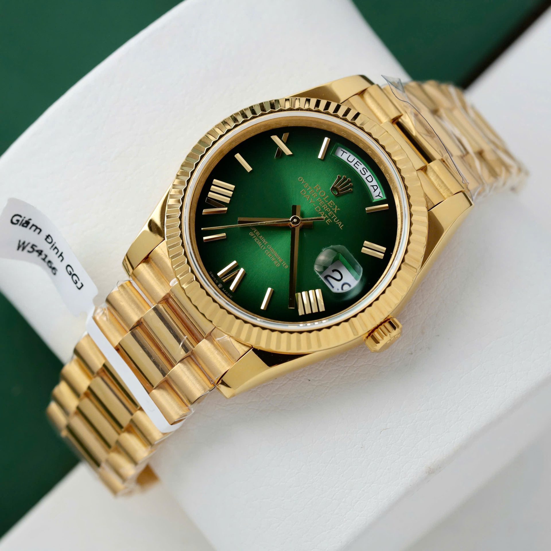 Super Clone Rolex Day-Date Green Ombré Dial 228238-0069 40 mm - Image 3
