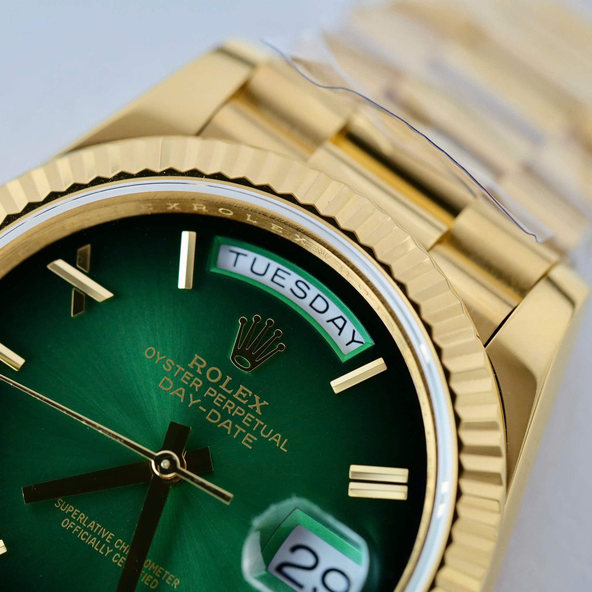 Super Clone Rolex Day-Date Green Ombré Dial 228238-0069 40 mm - Image 5