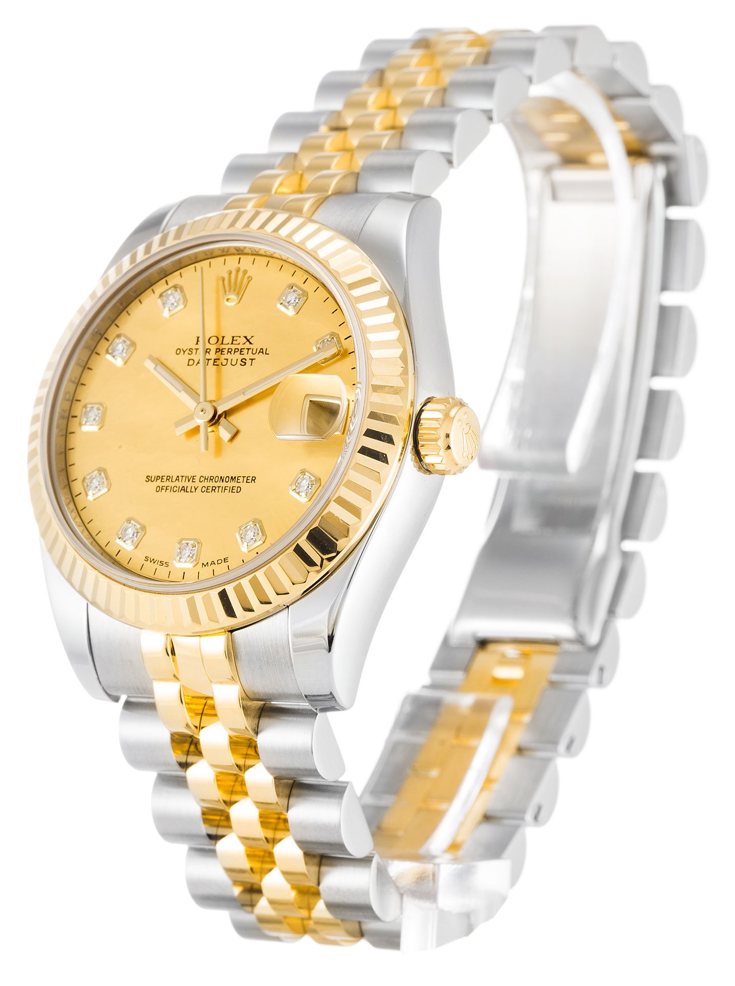 Rolex Datejust Lady Champagne Diamond Dial 178273 – Image 2