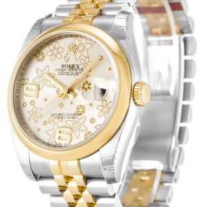 Rolex Datejust Silver Floral Dial 116203 - Image 2