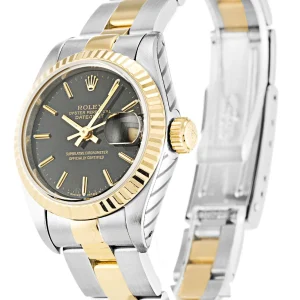 Rolex Datejust Lady Black Dial 69173 - Image 2