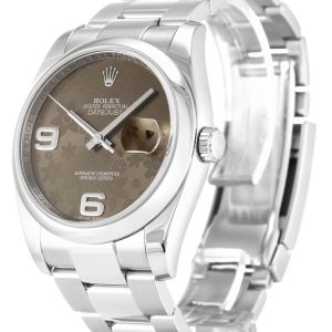 ⁦Rolex Datejust Brown Floral Dial 116200⁩ - الصورة ⁦2⁩