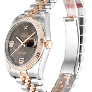 Rolex Datejust Chocolate Floral Diamond Dial 116231 – Image 2