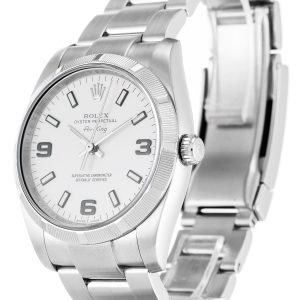 Vista alternativa de Rolex Air-King White Quarter Arabic 114210