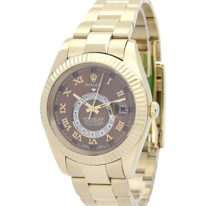 Alternative view of Rolex Sky-Dweller 326938 Yellow Gold