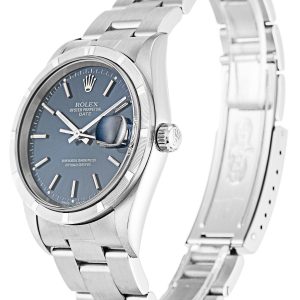 Rolex Oyster Perpetual Date 34mm Blue 15210 - Image 2