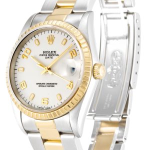 ⁦Rolex Oyster Perpetual Date 34mm White 15223⁩ - الصورة ⁦2⁩
