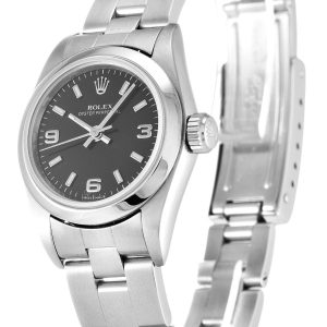 Alternative view of Rolex Lady Oyster Perpetual 26mm Black 67180
