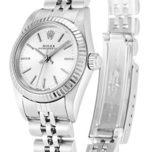 Rolex Lady Oyster Perpetual 26mm Silver 76094 - Image 2