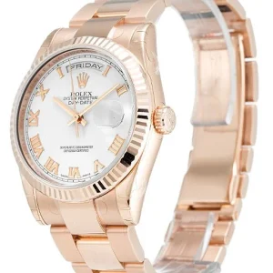 Vista alternativa de Rolex Day-Date White Dial 118235
