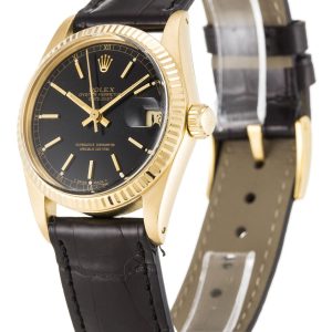 ⁦Rolex Datejust Black Dial Mid-Size 6827⁩ - الصورة ⁦2⁩