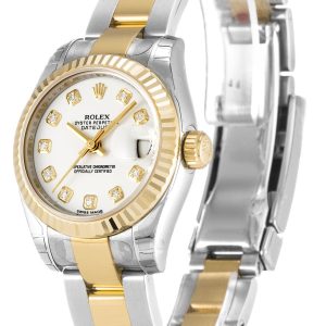 Rolex Datejust Lady White Diamond Dial 179173 – Bild 5