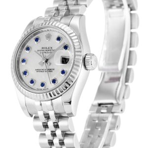 Rolex Datejust Lady Pearl-White & Sapphire Dial 179174 - Afbeelding 2