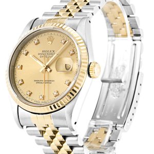 Rolex Datejust Champagne Diamond Dial 16233 - Image 2