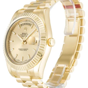 Alternative view of Rolex Day-Date II Champagne Dial 218238